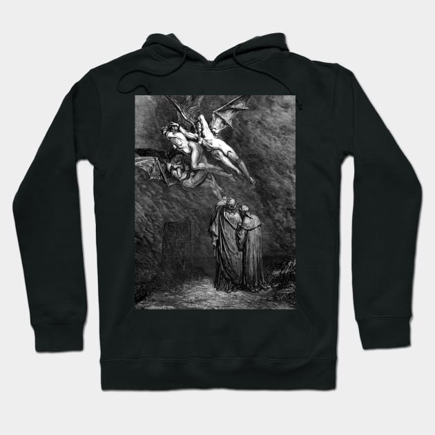 High Resolution Gustave Doré Illustration The Furies Hoodie by tiokvadrat